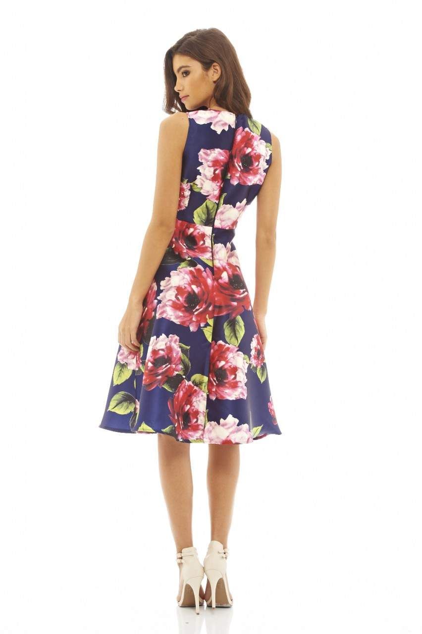 Floral Printed Midi Skater Dress sold by AX Paris product image thumbnail 4