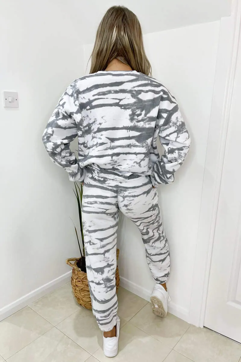 Grey Tie Dye Joggers sold by AX Paris product image thumbnail 4