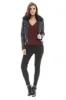 Cropped Faux Leather and Fur Jacket sold by AX Paris