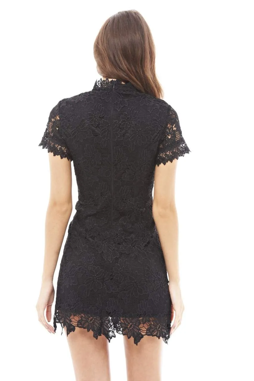 High Necked Lace Dress sold by AX Paris product image thumbnail 4