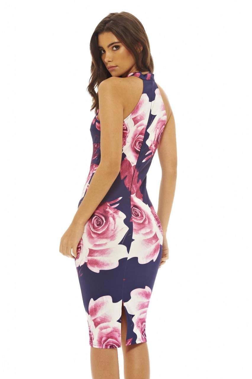 Cut Out Floral Bodycon Dress sold by AX Paris product image thumbnail 4
