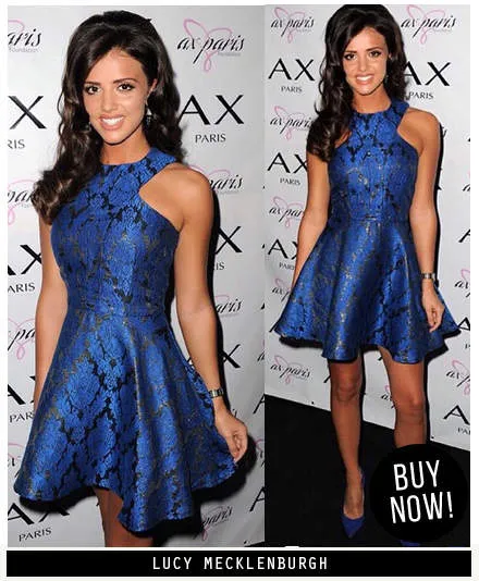 Jacquard Metallic Kick Out Skater Dress sold by AX Paris product image thumbnail 5