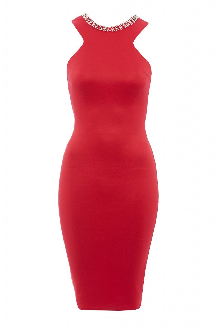 Embellished Neckline Bodycon Dress sold by AX Paris product image thumbnail 5