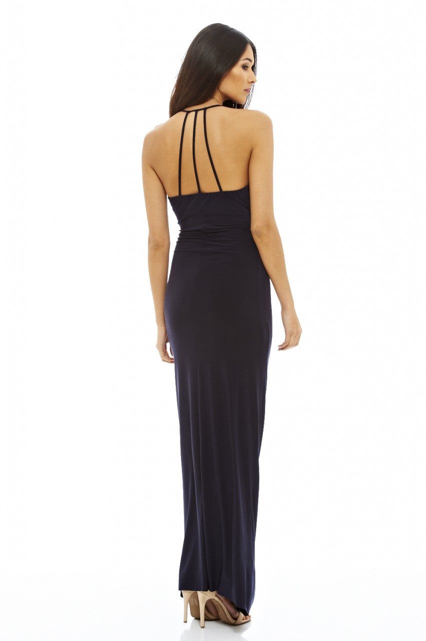 Ruched Slinky Maxi Dress sold by AX Paris product image thumbnail 4