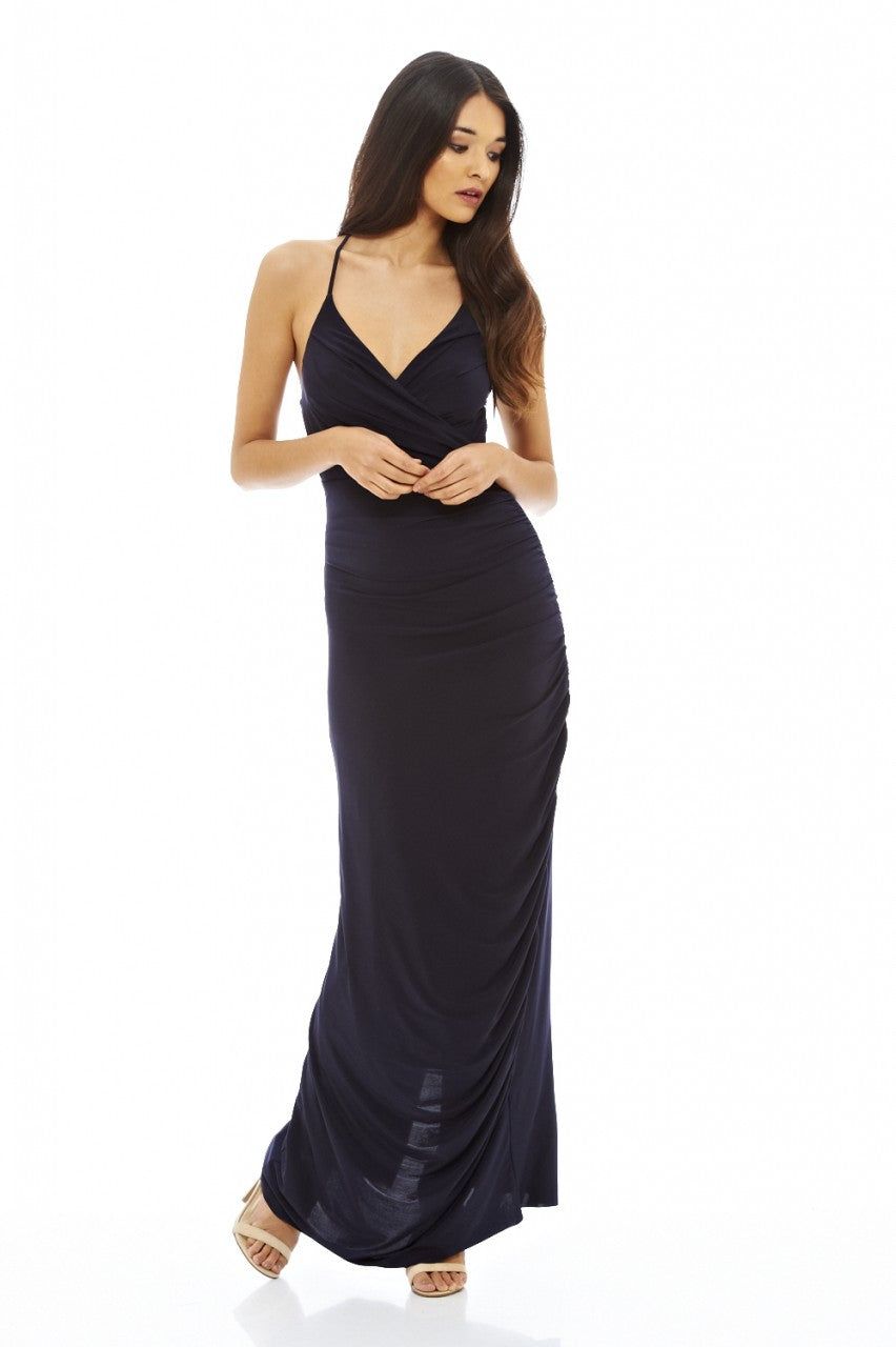 Ruched Slinky Maxi Dress sold by AX Paris product image thumbnail 2