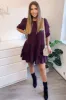 Plum Frill Swing Dress sold by AX Paris