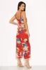 Red Floral Printed Jumpsuit sold by AX Paris