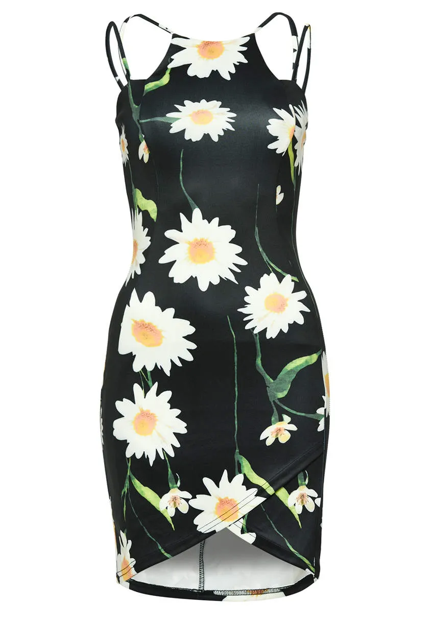 Multi Strap Printed Bodycon Mini Dress sold by AX Paris product image thumbnail 4