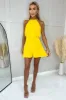 Yellow High Neck Playsuit sold by AX Paris