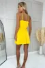 Yellow High Neck Playsuit sold by AX Paris