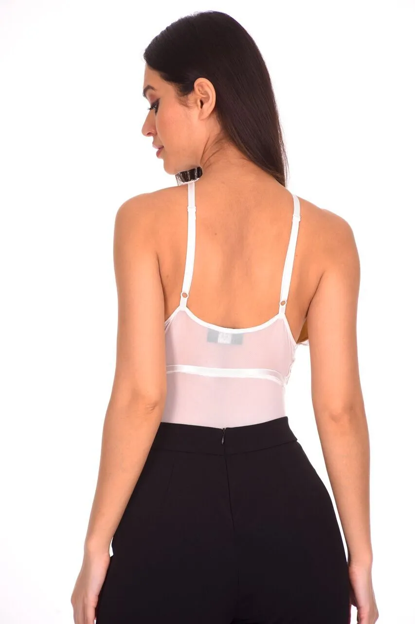 White Lace Bodysuit sold by AX Paris product image thumbnail 3