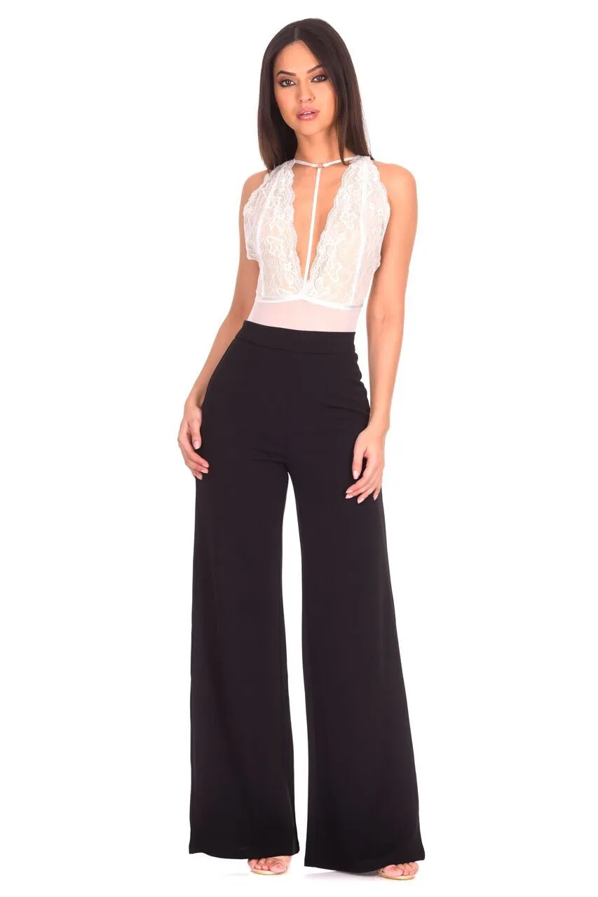 White Lace Bodysuit sold by AX Paris product image thumbnail 2