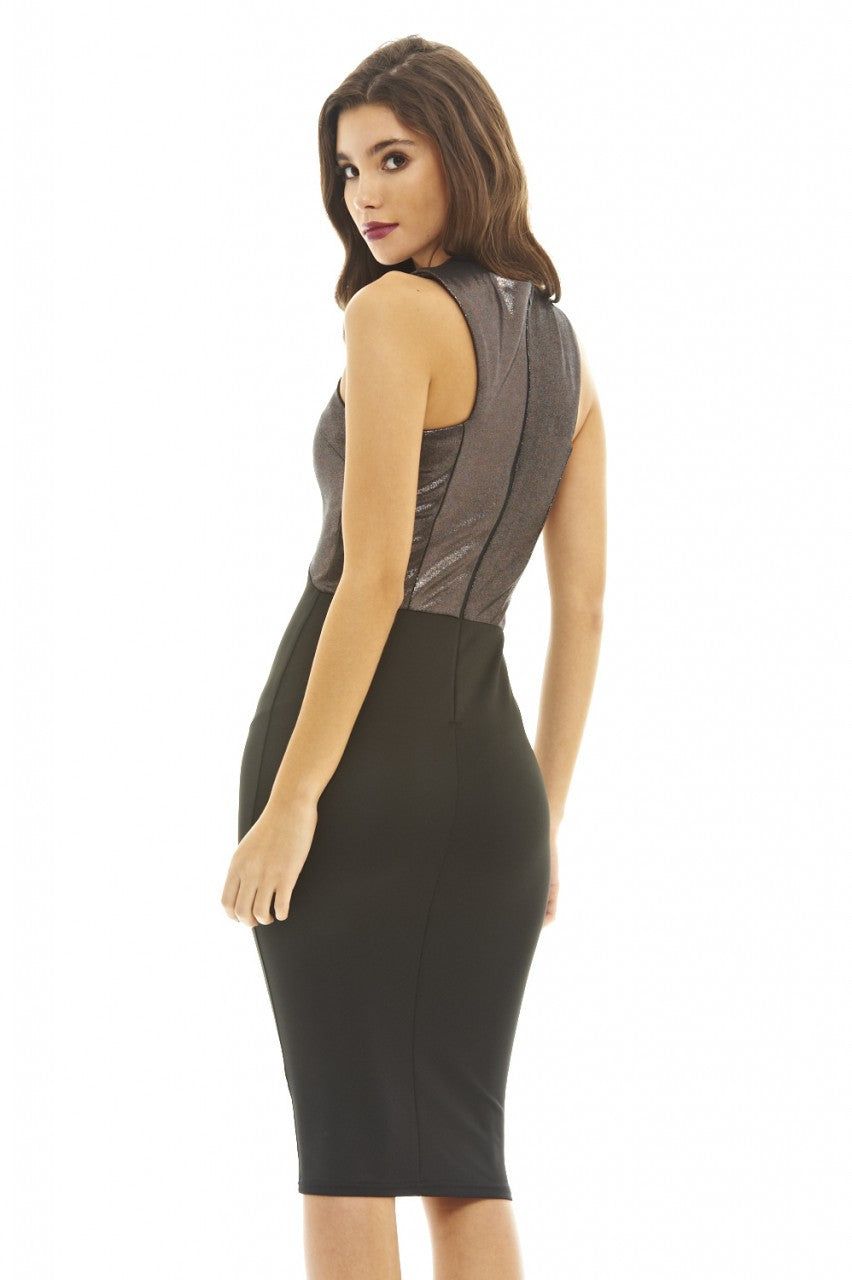 Metallic 2 in 1 Dress sold by AX Paris product image thumbnail 4