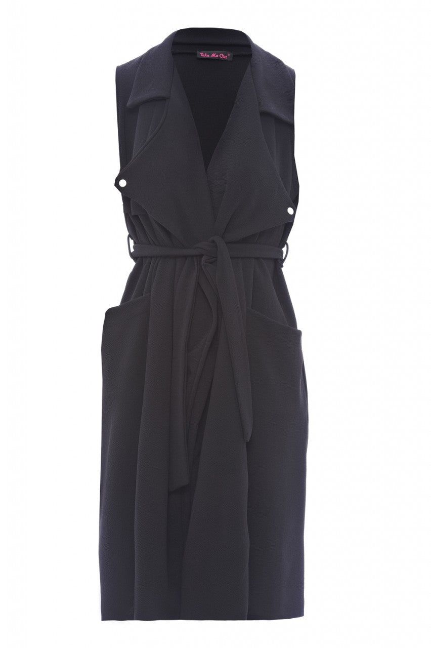 Water Fall Tie Belt Jacket sold by AX Paris product image thumbnail 5