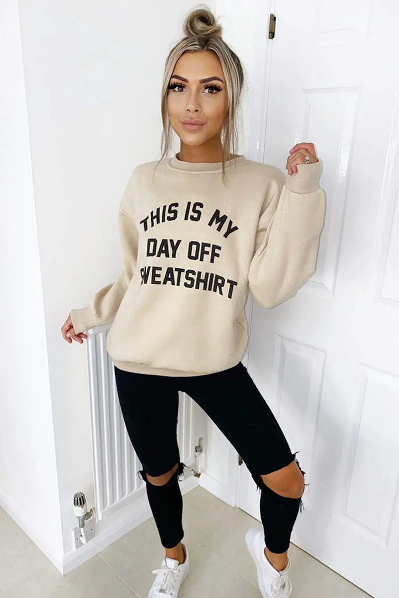 Stone Day Off Sweatshirt sold by AX Paris product image thumbnail 2