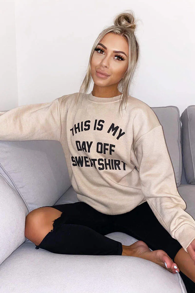 Stone Day Off Sweatshirt sold by AX Paris product image thumbnail 3