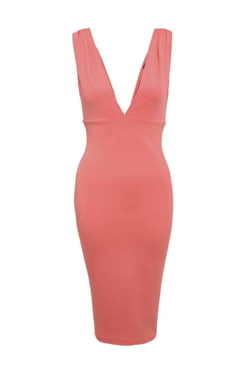 V Front And Back Midi Dress sold by AX Paris product image thumbnail 5