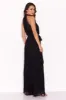 Black Pleated Choker Neck Jumpsuit sold by AX Paris