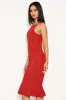 Red Bodycon Midi Dress sold by AX Paris