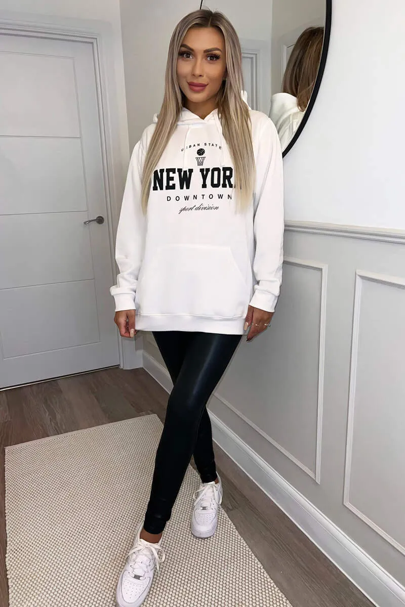 Cream New York Slogan Hoodie sold by AX Paris product image thumbnail 2