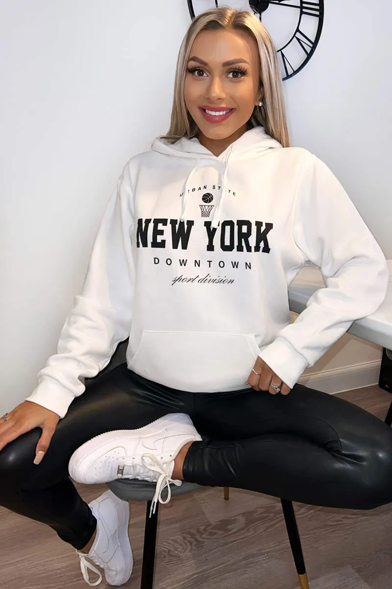 Cream New York Slogan Hoodie sold by AX Paris product image thumbnail 3