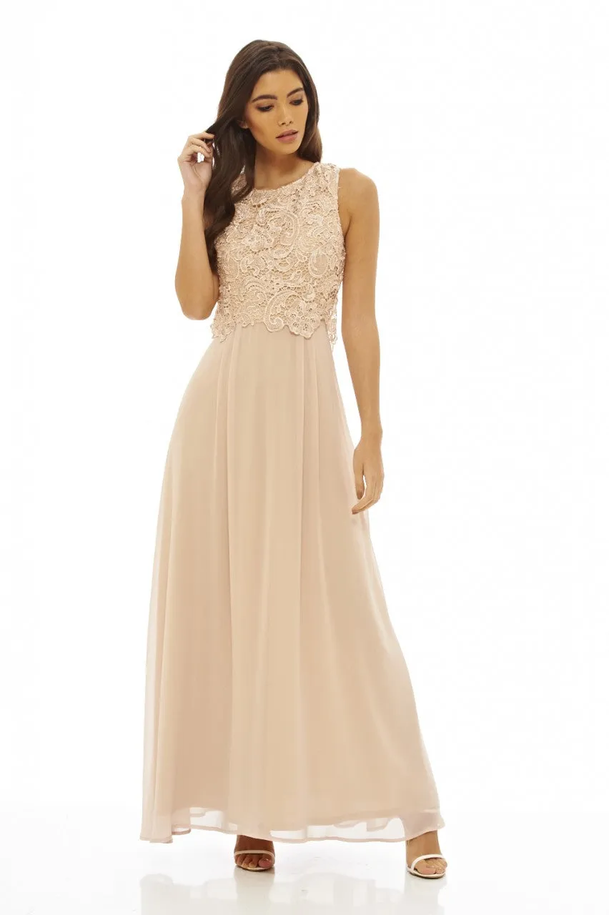 Crochet Overlay Maxi Dress sold by AX Paris product image thumbnail 2