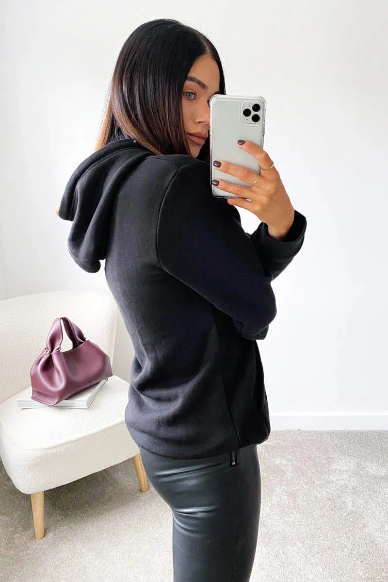 Black Red Lips Hoodie sold by AX Paris product image thumbnail 4