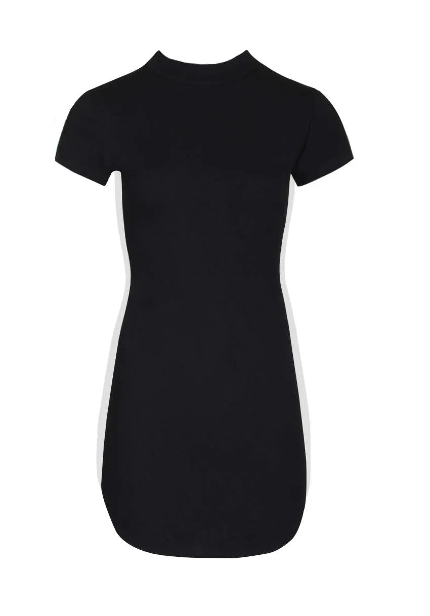 Black Mini Dress With White Panel Detail sold by AX Paris product image thumbnail 4