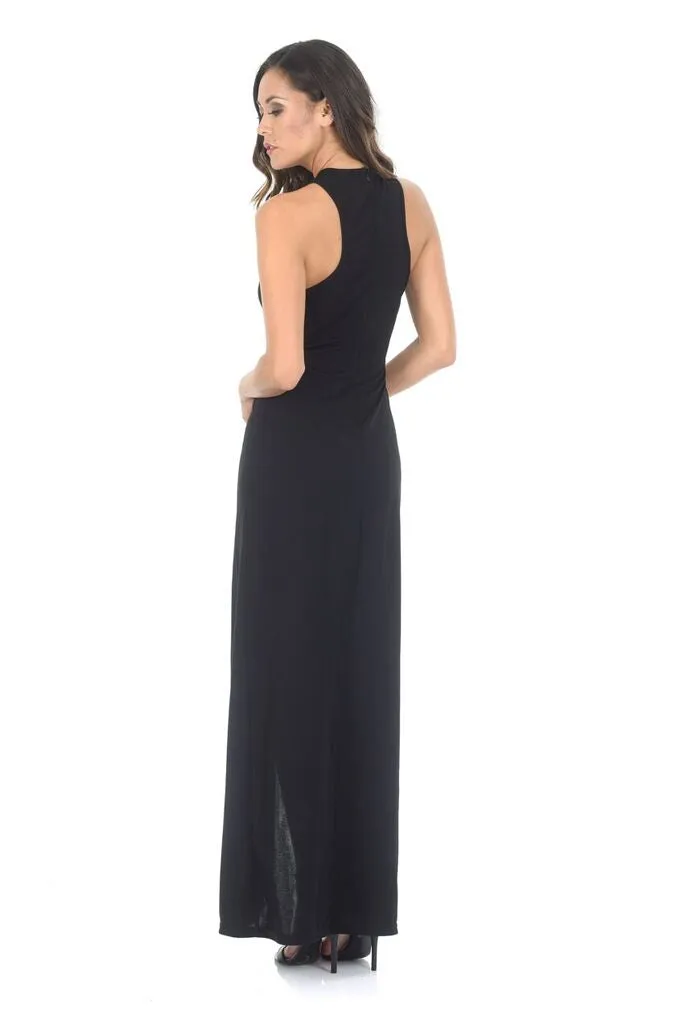 Black Maxi Dress With A Thigh High Split sold by AX Paris product image thumbnail 3