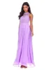 Lilac High Neck Crochet Maxi Dress sold by AX Paris
