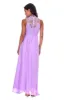 Lilac High Neck Crochet Maxi Dress sold by AX Paris