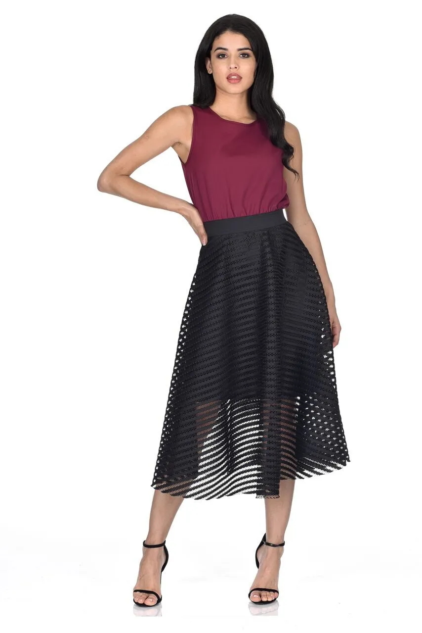 Black 2 in 1 Skater Dress sold by AX Paris product image thumbnail 2