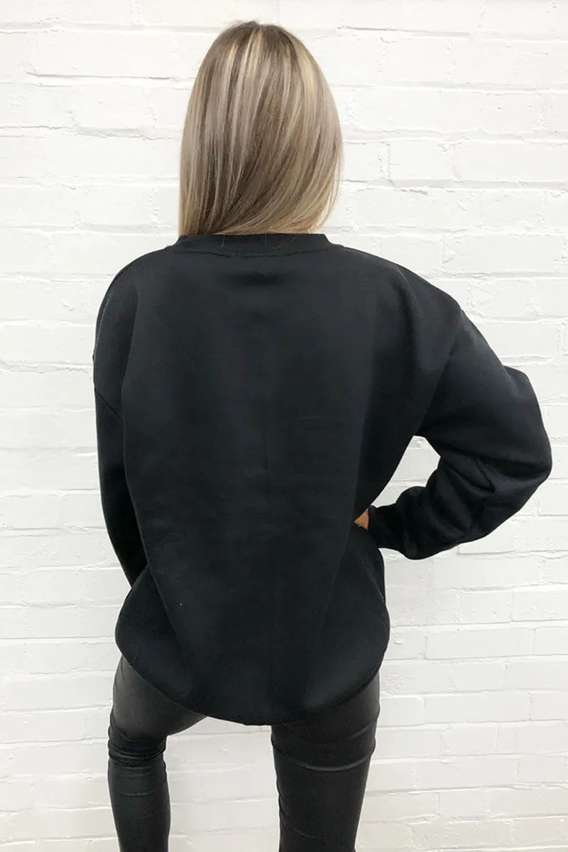 Black Day Off Sweatshirt sold by AX Paris product image thumbnail 4