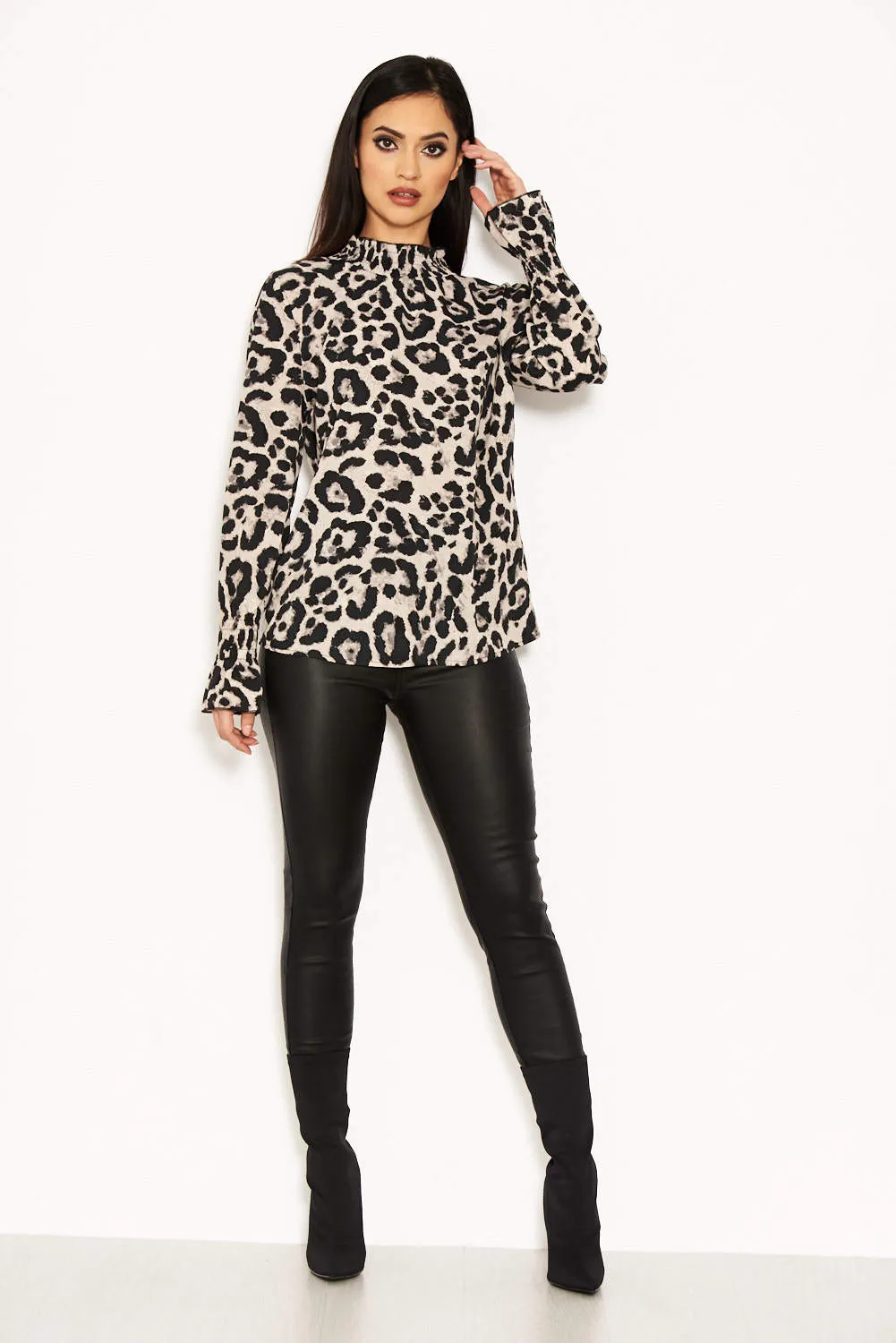 Animal Print Long Sleeved Top sold by AX Paris product image thumbnail 2