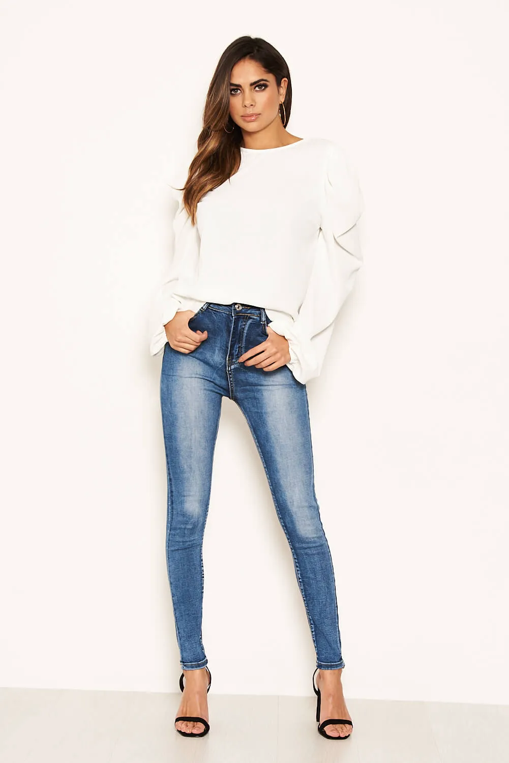 Cream Puff Sleeve Loose Fit Top sold by AX Paris product image thumbnail 4