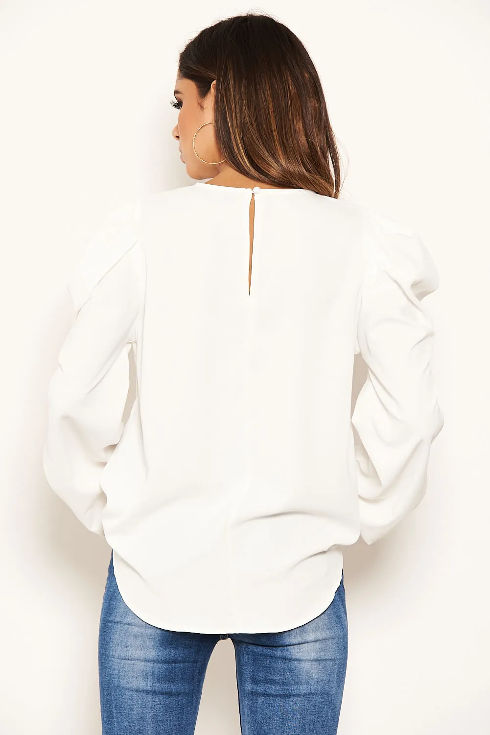 Cream Puff Sleeve Loose Fit Top sold by AX Paris product image thumbnail 5