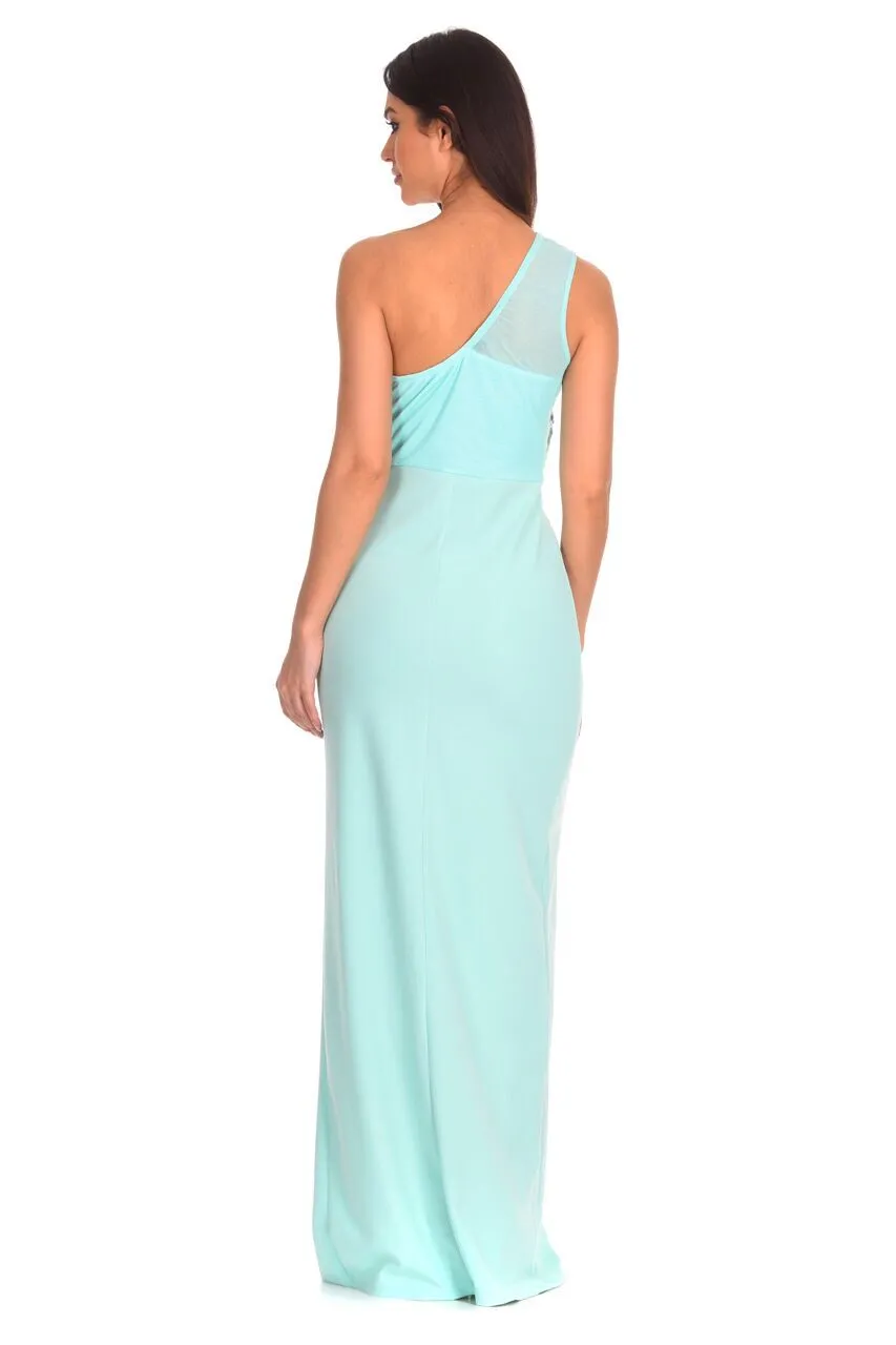 Mint Asymmetric Maxi Dress sold by AX Paris product image thumbnail 2