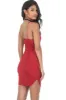 Red Faux Suede Mini Dress sold by AX Paris