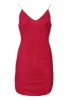 Red Faux Suede Mini Dress sold by AX Paris
