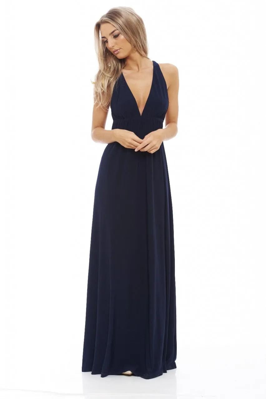 Slinky Plunge Maxi Dress sold by AX Paris