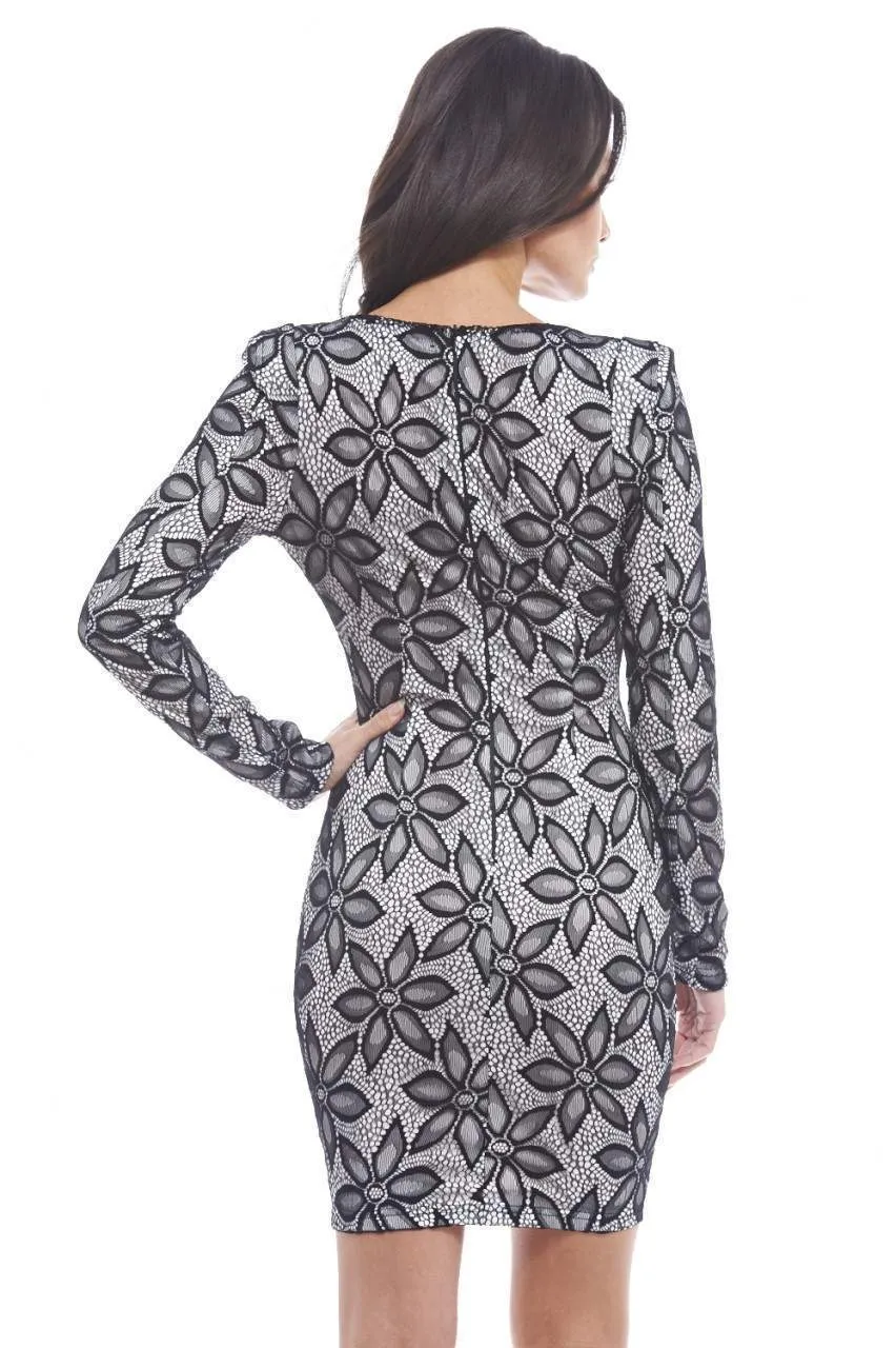 Wrap Front Long Sleeved Dress sold by AX Paris product image thumbnail 4