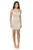 Grey Bardot Mini With Lace Detail sold by AX Paris