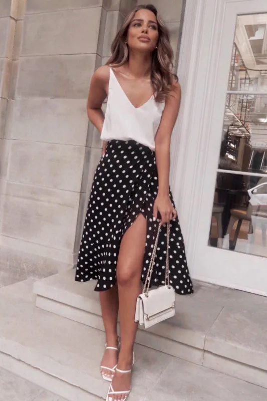 2 In 1 Polka Dot Frill Hem Dress sold by AX Paris