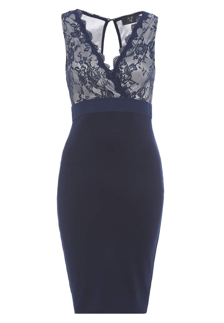 Lace Wrap Contrast Bodycon Dress sold by AX Paris product image thumbnail 5