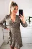 Multi Animal Print Wrap Dress sold by AX Paris
