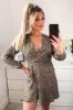 Multi Animal Print Wrap Dress sold by AX Paris