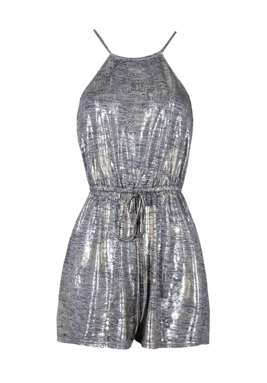 Gold Sparkly Playsuit sold by AX Paris product image thumbnail 4