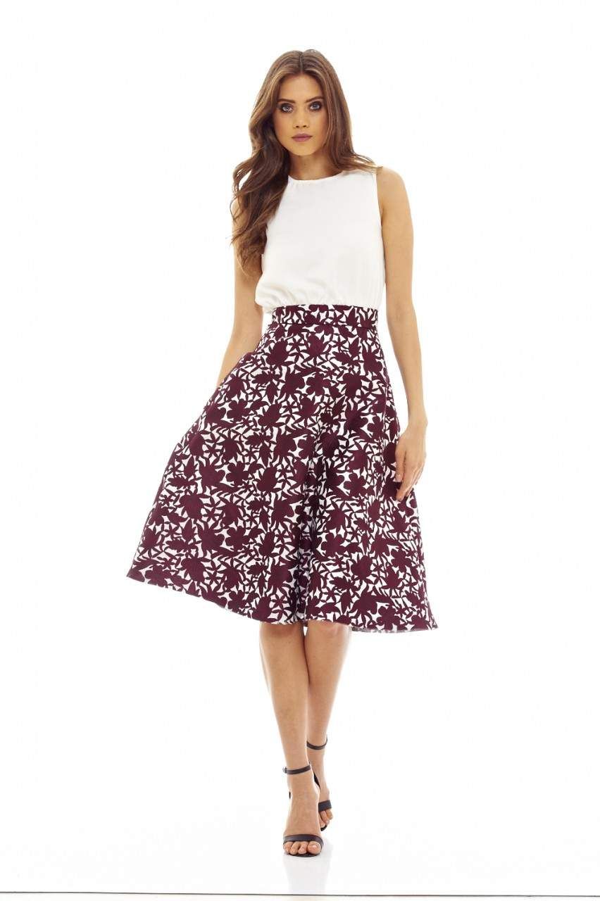 Cream 2-In-1 Midi Dress with Embroidered Details sold by AX Paris product image thumbnail 2