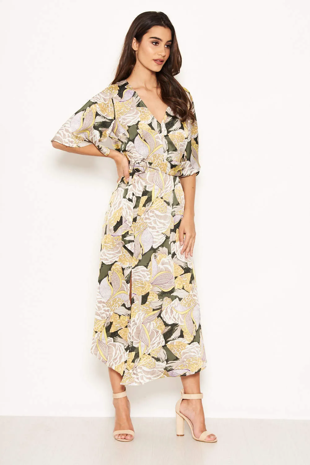 Green Printed Split Maxi Dress sold by AX Paris product image thumbnail 5