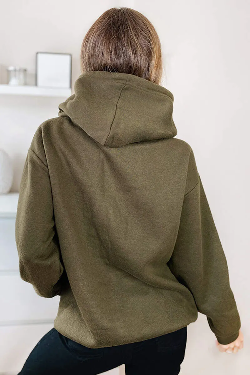 Khaki Oversized Hoodie sold by AX Paris product image thumbnail 4